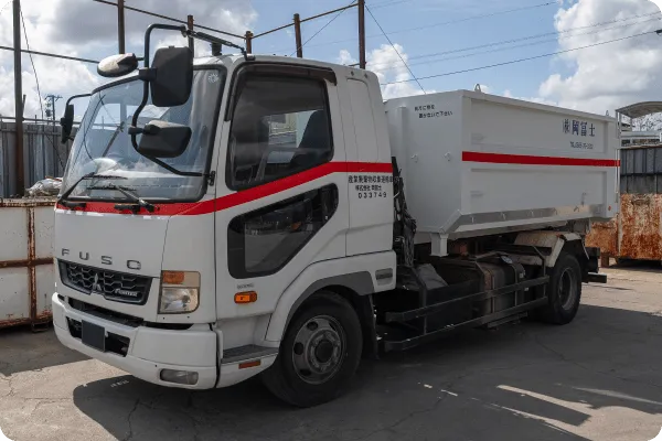 脱着装置付きコンテナー専用車